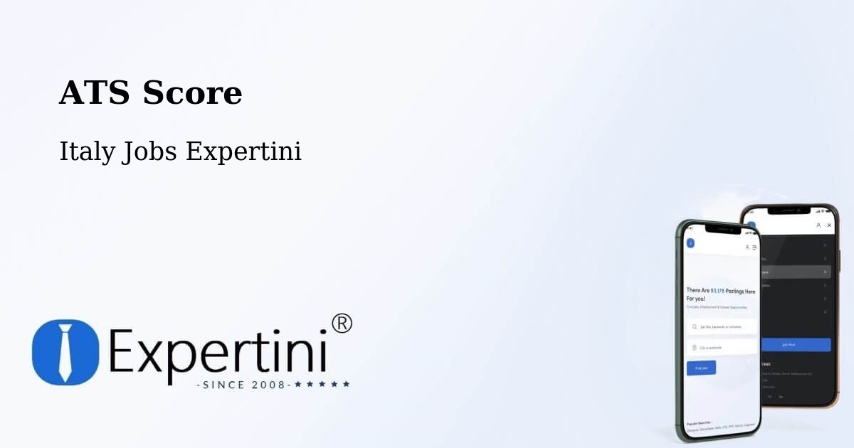 Resume ATS Score & Job Description Match Tool – Sovramonte - Italy Jobs Expertini