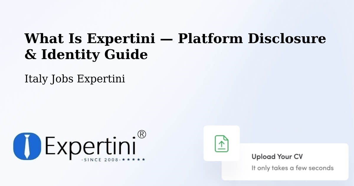 What Is Expertini — Platform Disclosure & Identity Guide – Sovramonte